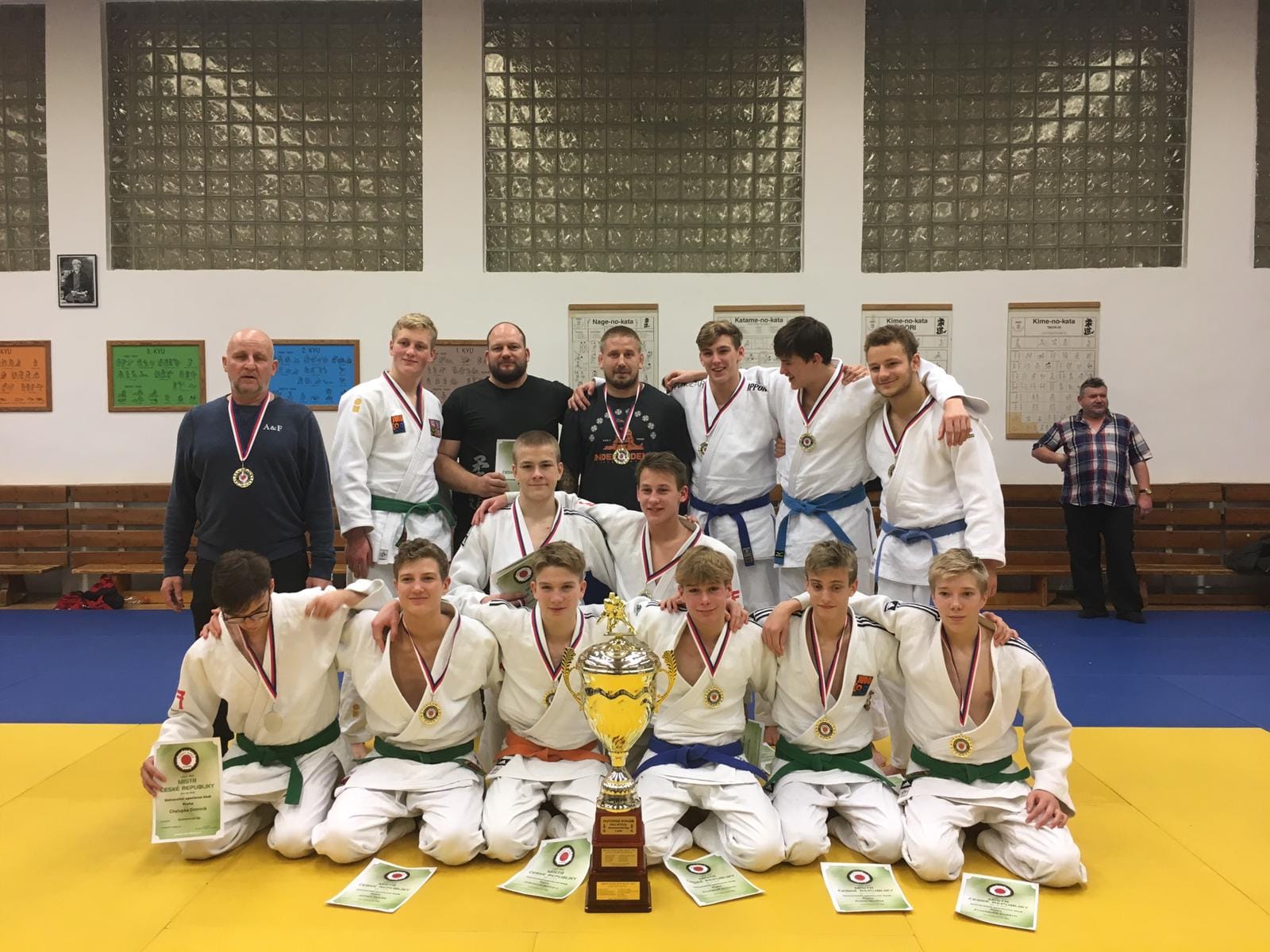 Dorostenci USK PRAHA JUDO vyhráli ligu 2018